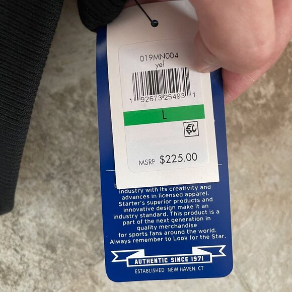 Starter Bomber Jacket Mens Large Satin Coat Pittsburgh Embroidered Black - Picture 7 of 8